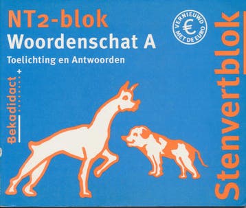 Stenvert NT2-blok woordenschat A Antwoorden, Boeken, Verzenden, Nieuw
