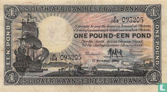 Zuid-Afrika - Zuid Afrika 1 Pound  - 1946, Postzegels en Munten, Bankbiljetten | Afrika, Los biljet, Overige landen, Verzenden
