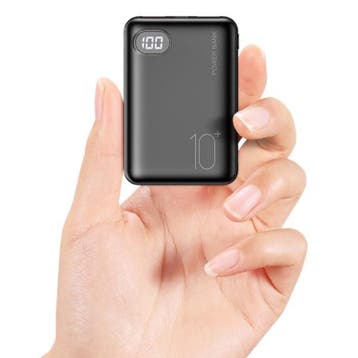 10.000mAh Mini Powerbank met 2 Poorten - Externe Noodaccu, Verzenden