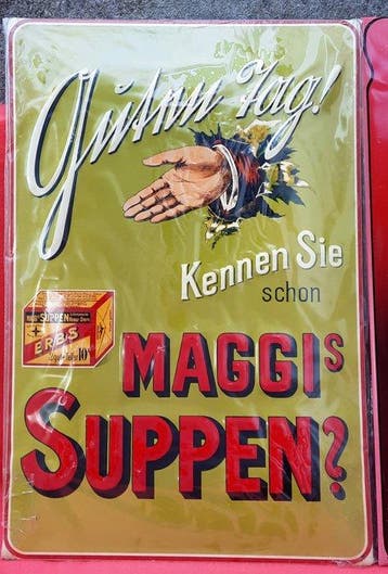 Maggi Suppen 60 x 40 cm - Enseigne publicitaire (2) - Tôle