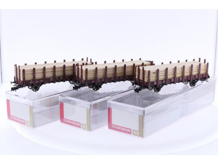 Schaal H0 Fleischmann 520953 driedelige set van Pruisisch..., Hobby & Loisirs créatifs, Trains miniatures | HO, Enlèvement ou Envoi