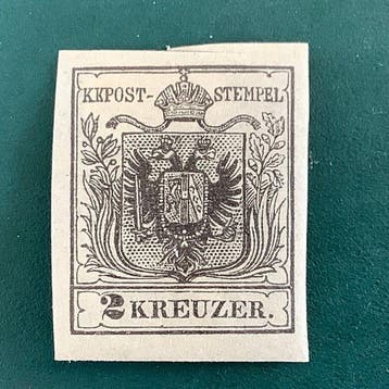 Autriche 1850 - 2 Kreuzer double aigle l - MH - Michel 2Y, Gestempeld