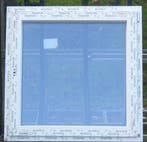 pvc raam , chassis , venster , kozijn 100 x 100 wit, Ophalen of Verzenden, Raamkozijn