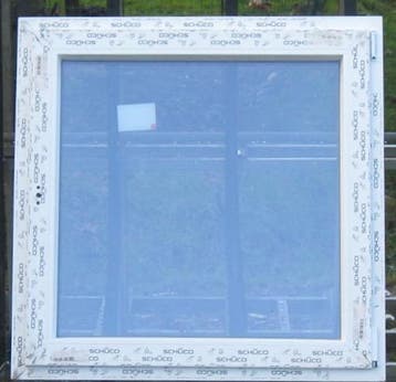 pvc raam , chassis , venster , kozijn 100 x 100 wit, 75 tot 150 cm, Kunststof, Raamkozijn, Nieuw