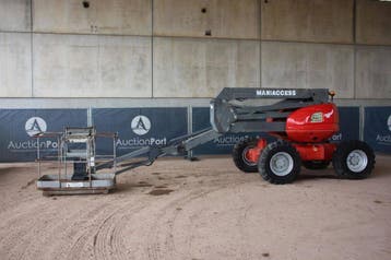 Veiling: Knikarmhoogwerker Manitou 165 ATJ Diesel 16.5m 2003, Ophalen