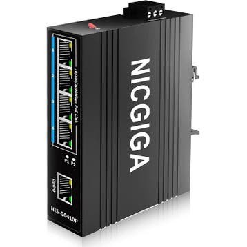 Nicgiga - 5 poorten 4x10/100/1000Mbps / up 1x1000MbpsRJ45), Verzenden, Nieuw