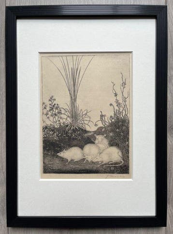 Jan Mankes (1889-1920) - 4 Muizen 1923