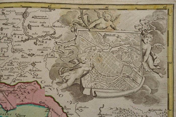 Polen - Silezië; J.B. Homann - Superioris et Inferioris, Boeken, Atlassen en Landkaarten