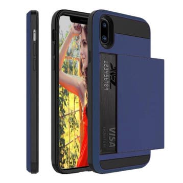 iPhone 8 Plus - Wallet Card Slot Cover Case Hoesje Business, Verzenden