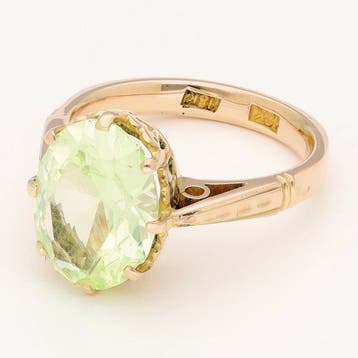 Bague - 14 carats Or rose - spinelle, Nieuw