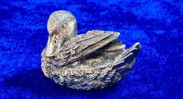 A. Lucchesi - Beeldje - Detailed Silver Duckling - .925