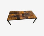Table basse - Céramique, Acier - Roger Capron style, Antiek en Kunst