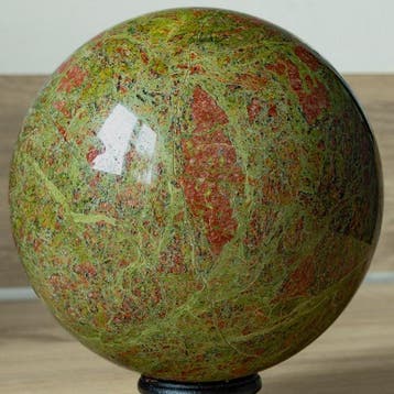 unakiet Fine quality Unakite Sphere - Hoogte: 12.8 cm -