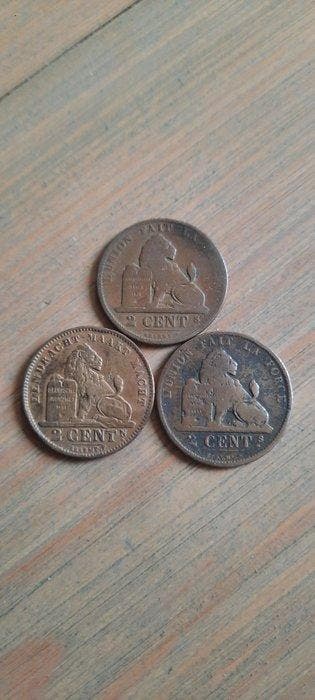 België. Leopold II. 2 Cents 1885/1909 (Zonder minimumprijs), Postzegels en Munten, Munten | Nederland