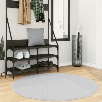 vidaXL Vloerkleed HUARTE laagpolig zacht wasbaar Ø 120 cm, Verzenden, Nieuw
