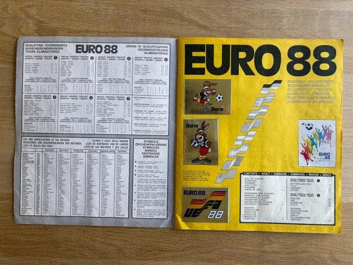 1988 Panini Euro 88 Édition originale - 1 Album complet -, Verzamelen, Stickers