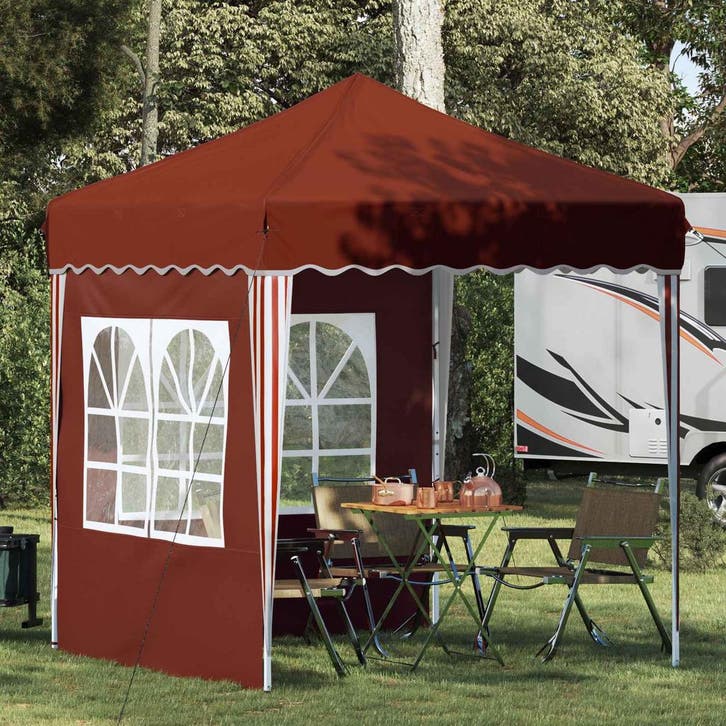 vidaXL Pop-up Feesttent 195 x 195 x 245 cm Terracotta Oxford, Jardin & Terrasse, Tonnelles, Envoi