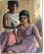 Ramon Cortès Casanova (1906-1977) - Mujeres con espejo