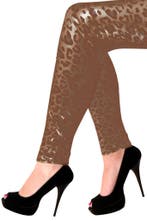 Legging Luipaard Metallic XS-S Panter Cheetah Print Glitter, Ophalen of Verzenden, Nieuw