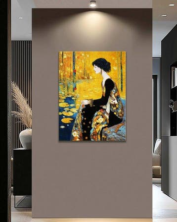 Matteo - Golden Reverie by the Pond