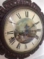 Horloge murale Victorien - Acajou - 1850-1900