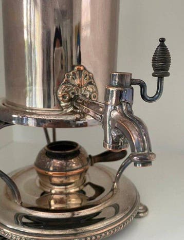 Koffiezetapparaat - Messing, Verchroomd, Antiek en Kunst