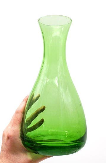 Vase en verre uranifère - Vaas - Uraniumglas, Antiek en Kunst