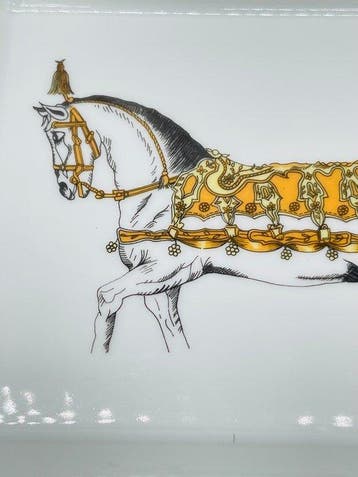Hermès - Cendrier - Cheval de Cirque - Porcelaine - Cendrier