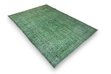 Groene vintage - Vloerkleed - 255 cm - 175 cm - Met