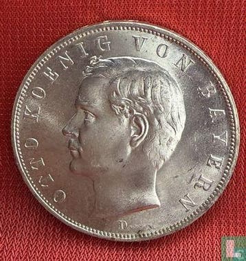 Beieren 3 mark 1908, Verzenden, Losse munt