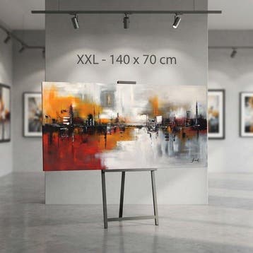 Monika Spiewak - Abstract - Oil Painting Stretched On The