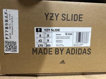 Adidas - YZY Slide - Sneakers - Taille : EU 43 - Neuf avec, Nieuw