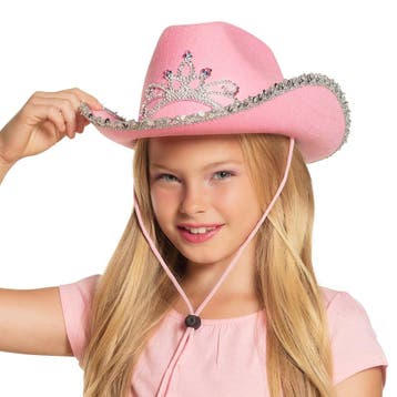 Cowboyhoed Roze Kind, Verzenden, Nieuw