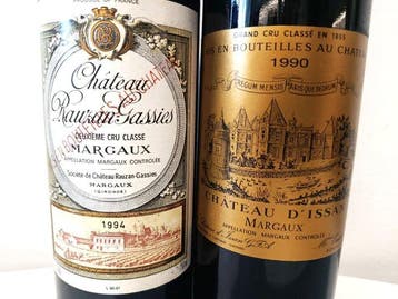 1990 Chateau dIssan & 1994 Château Rauzan-Gassies - Margaux, Verzamelen, Nieuw