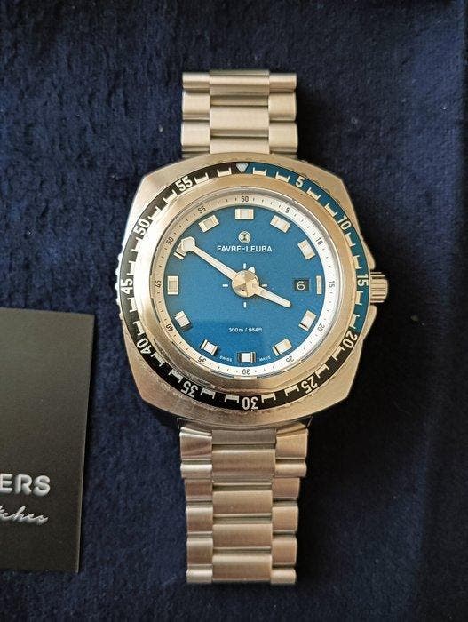 Favre-Leuba - Raider Deep Blue 44 - Zonder minimumprijs -, Bijoux, Sacs & Beauté, Montres | Hommes