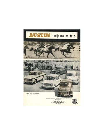 1967 AUSTIN PROGRAMMA BROCHURE FRANS, Nieuw