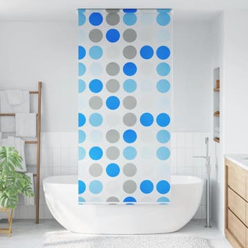 vidaXL Rolgordijn voor douche 80x240 cm cirkel, Verzenden