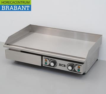 HCB RVS Gladde Grillplaat Bakplaat 73 cm 2 x 230V Horeca, Zakelijke goederen, Ophalen of Verzenden, Nieuw in verpakking