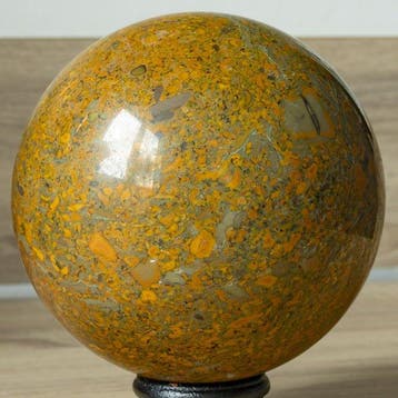 Fruit Jasper - Hoogte: 11.3 cm - Breedte: 11.3 cm- 2182 g