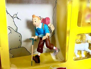 Tintin - 3 Tintin-figuurbox en Het Zwarte Eiland (Frans:, Boeken, Nieuw