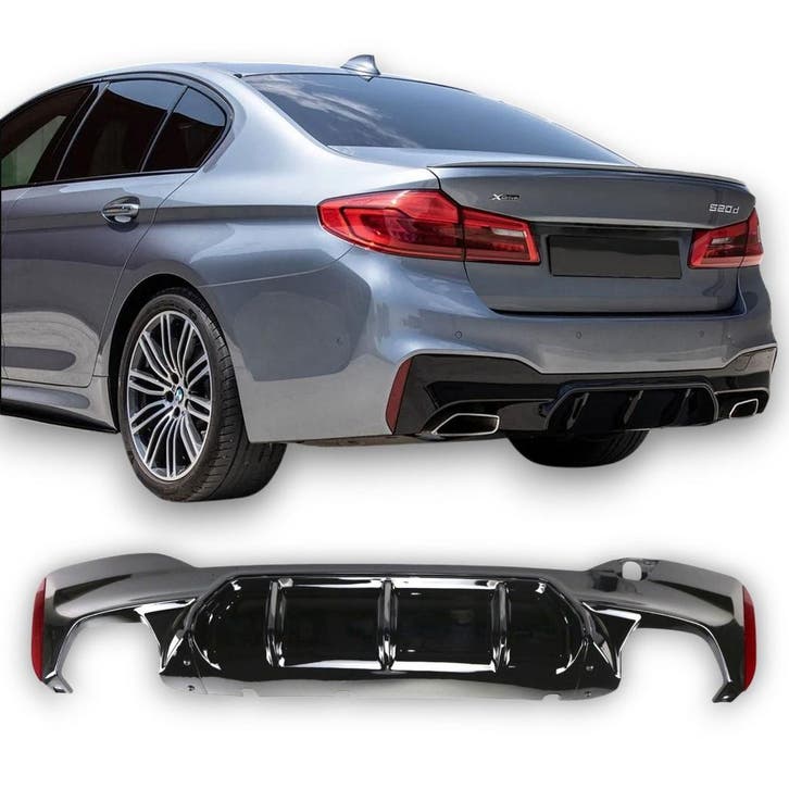DIFFUSER M HOOGGLANS ZWART PAST OP BMW 5 SERIE G30 / G31 M-T, Auto diversen, Auto-accessoires, Verzenden