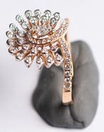 Bague de cocktail - 18 carats Or rose - 0.53ct. tw. Diamant