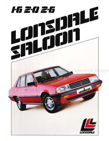 1983 LONSDALE SEDAN BROCHURE ENGELS, Nieuw