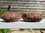2 suks Bonsai schaal - grootste is 11x11x4,5cm - Hoogte