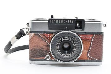 Olympus Pen EE-2 Brown Custom Half Frame 35mm Film Camera