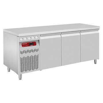 Geventileerde koeltafel, 3 deuren GN 1/1, 405 Lit. groep aan, Verzenden, Nieuw in verpakking, Koelen en Vriezen