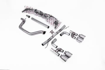Roetfilter-back | Volkswagen Golf Mk8 GTi (Golf R Style Quad, Verzenden