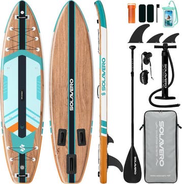 Sup Board - Opblaasbaar Paddle Board - 200 kg - Bruin - SOLA, Verzenden, Nieuw