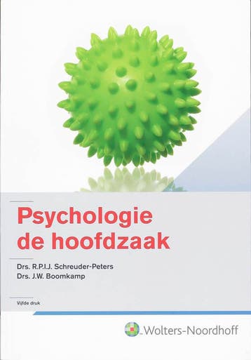 Psychologie de hoofdzaak 9789001710996, Verzenden, Gelezen, R.P.I.J. Schreuder-Peters