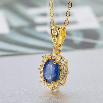 Zonder minimumprijs - Ketting met hanger - 18 karaat Geel
